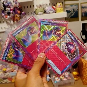 Japanese and English Pokémon cards